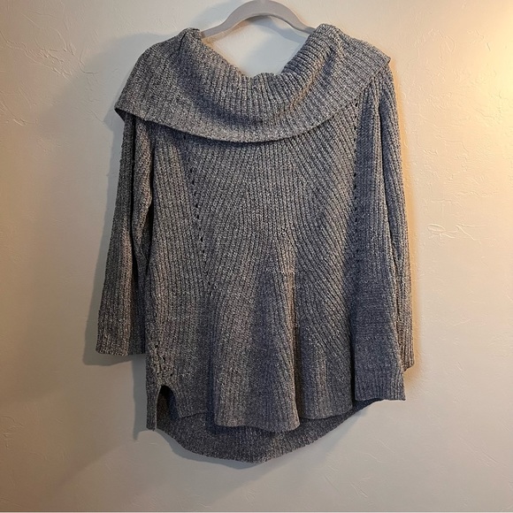 Anthropologie Moth Off the Shoulder Eyelet Sweater - Picture 9 of 9